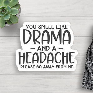 Drama Headache Vinyl Sticker