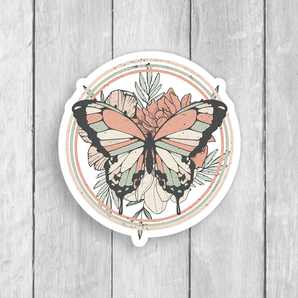 Butterfly Vinyl Sticker