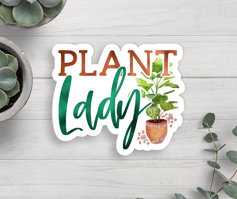Plant Lady Vinyl Sticker