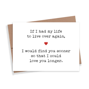 Love You Longer Card