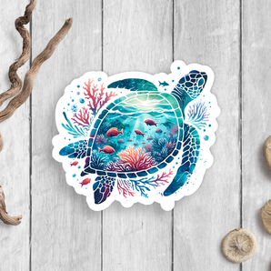 Sea Turtle Vinyl Sticker