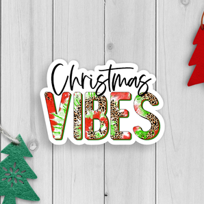 Christmas Vibes Vinyl Sticker