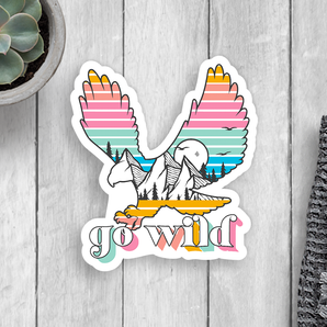 Go Wild Vinyl Sticker