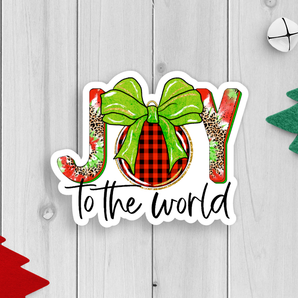 Joy To The World Vinyl Sticker