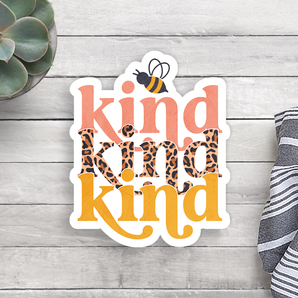 Bee Kind Vinyl Sticker