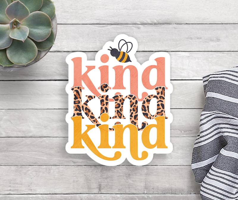 Bee Kind Vinyl Sticker