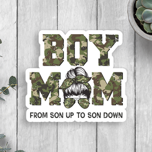 Boy Mom From Son Up To Son Down Vinyl Sticker