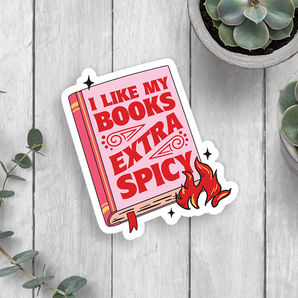 Spicy Books Vinyl Sticker