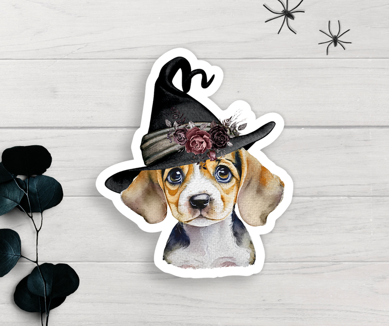 Halloween Dog Vinyl Sticker