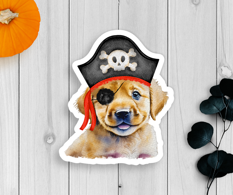 Halloween Dog Vinyl Sticker