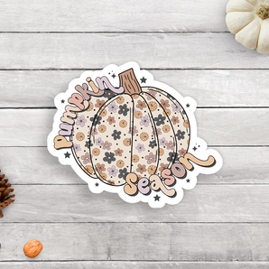 Pumpkin Season Vinyl Sticker