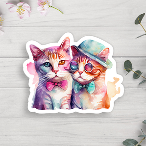 Love Cats Vinyl Sticker