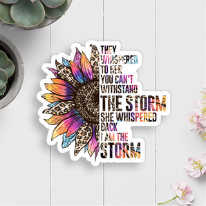 I Am The Storm Vinyl Sticker