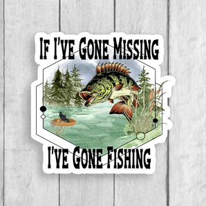 Fishing Vinyl Sticker