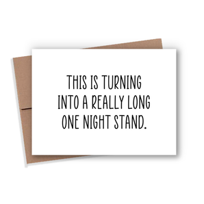 One Night Stand Card