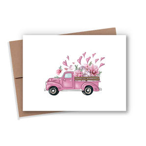 Hearts Truck Card