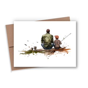 Father Son Fishing Card