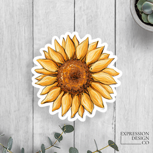 Sunflower Vinyl Sticker