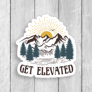 Get Elevated Vinyl Sticker