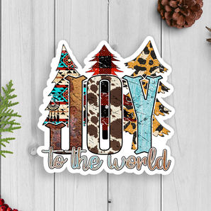 Joy To The World Vinyl Sticker