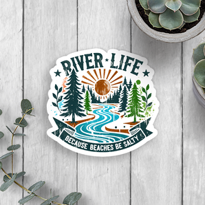 River Life Vinyl Sticker