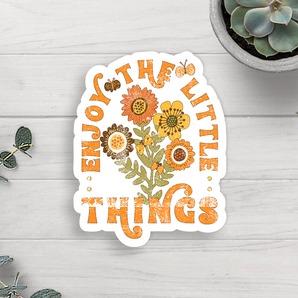 Enjoy The Little Things Vinyl Sticker