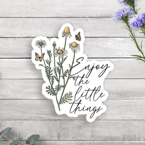 Enjoy The Little Things Vinyl Sticker