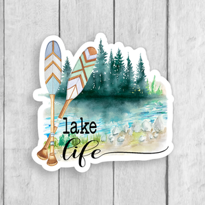 Lake Life Vinyl Sticker