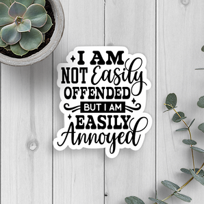 Easily Offended Vinyl Sticker