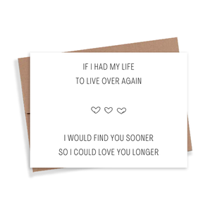 Love You Longer Card