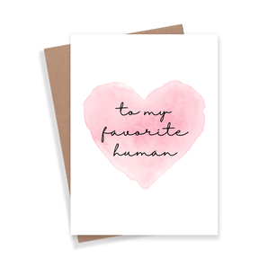 To My Favorite Person Card