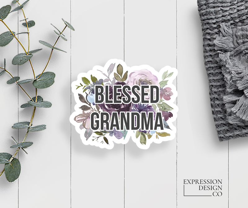 Blessed Grandma  Vinyl Sticker