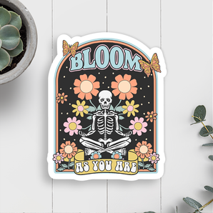 Bloom As Your Are Vinyl Sticker