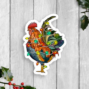 Holiday Lights Vinyl Sticker