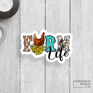 Farm Life Vinyl Sticker