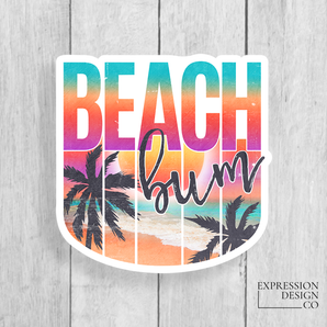 Beach Bum Vinyl Sticker