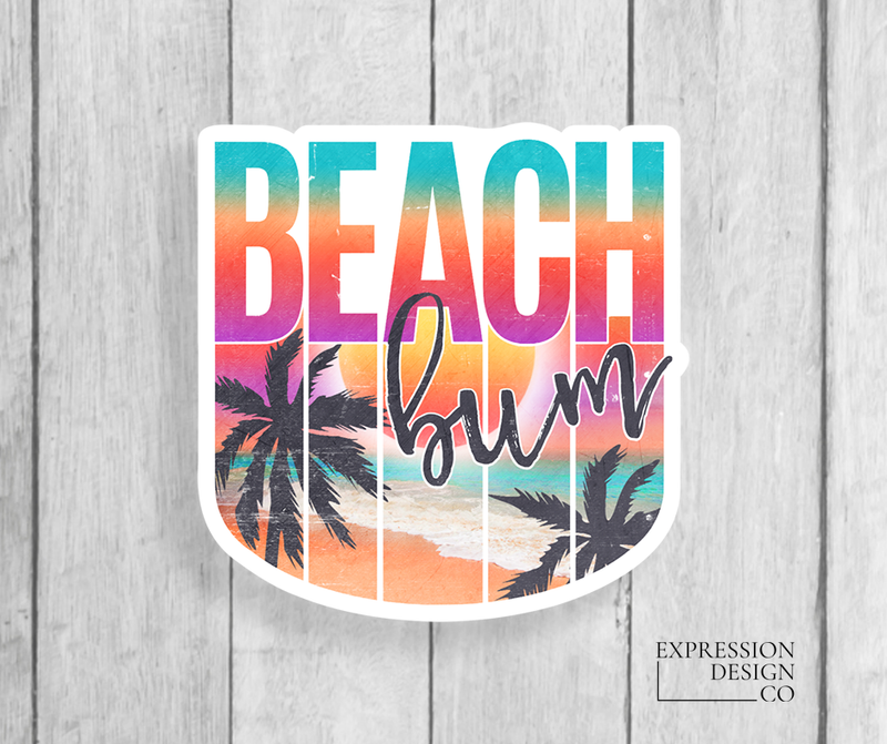 Beach Bum Vinyl Sticker