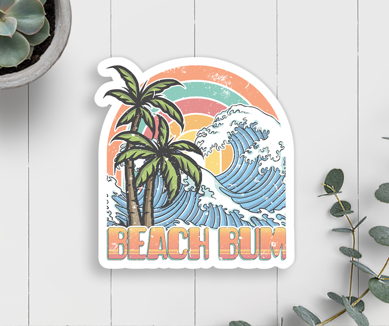 Beach Bum Vinyl Sticker