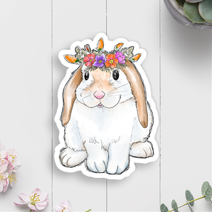 Bunny Vinyl Sticker