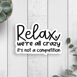 Relax Vinyl Sticker