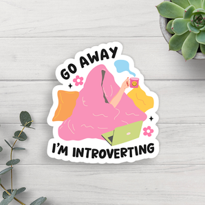 Introverting Vinyl Sticker