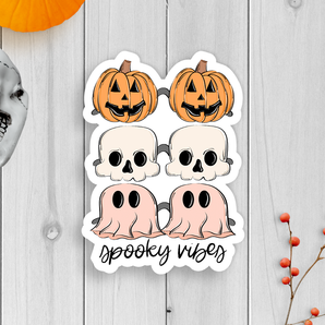 Spooky Vibes Vinyl Sticker