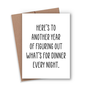 Dinner Every Night Card