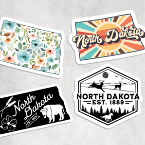 North Dakota Vinyl Sticker