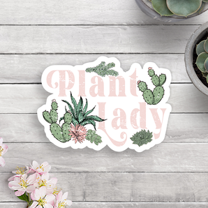 Plant Lady Vinyl Sticker