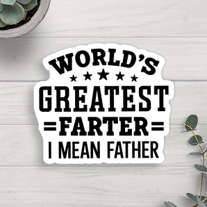 World's Greatest Father Vinyl Sticker