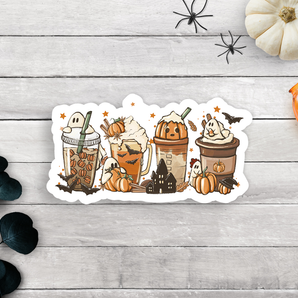 Boo Fall Latte Vinyl Sticker