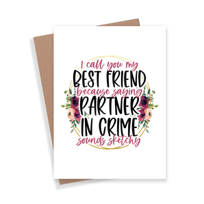 Partner In Crime Card