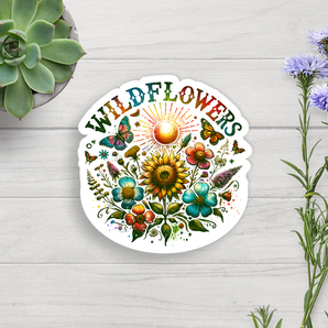 Wildflowers Vinyl Sticker