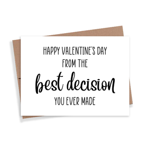 Best Decision Card